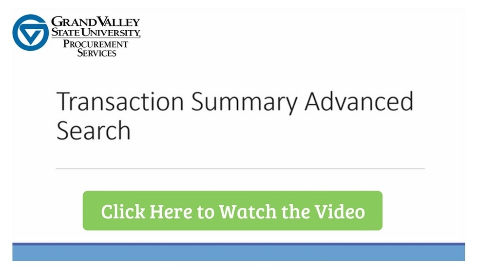 Transaction Summary Advanced Search
